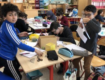 La vie en classe – Travail sur les solides en P6